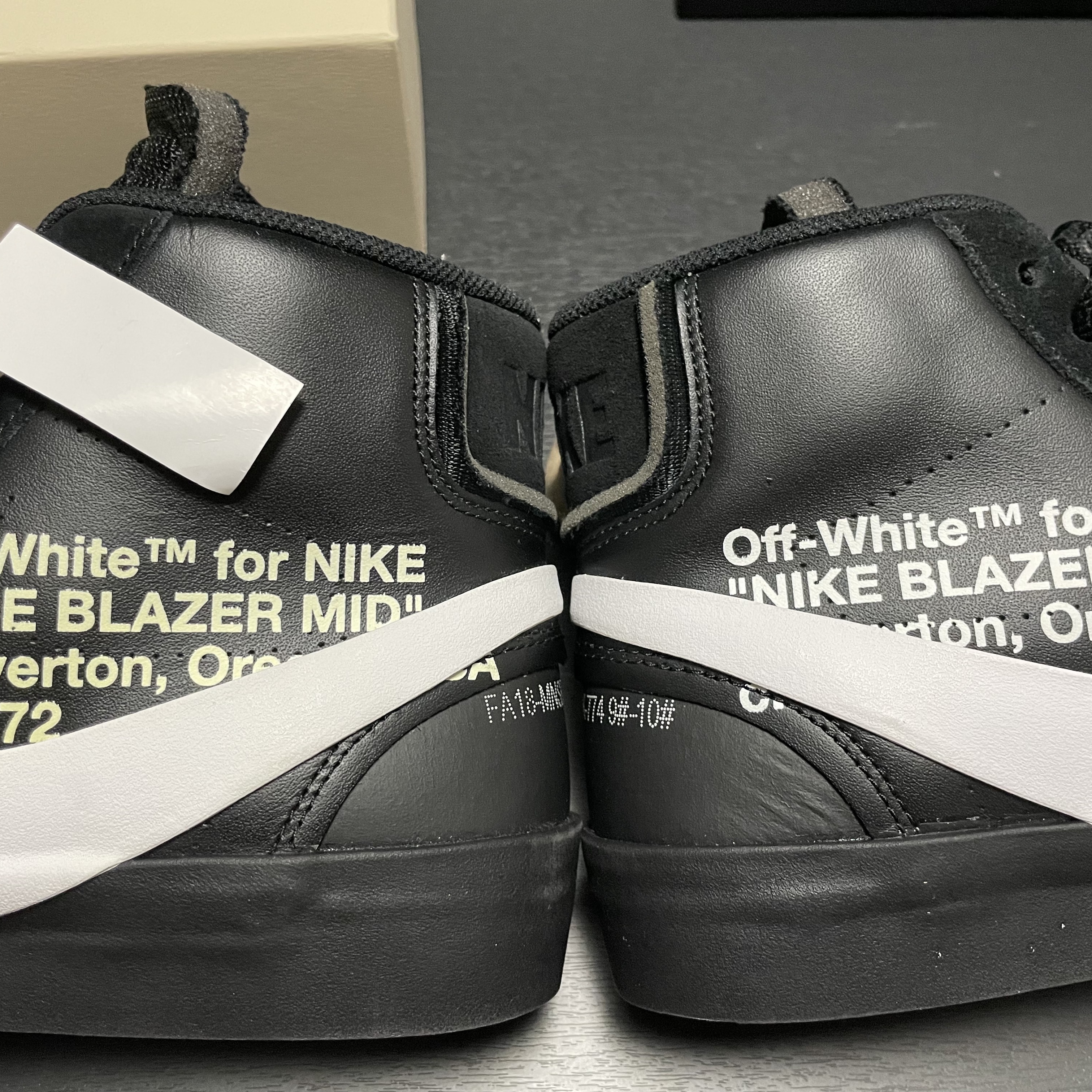 Nike x Off-White Blazer Mid Grim Reaper Black 착용 스타일