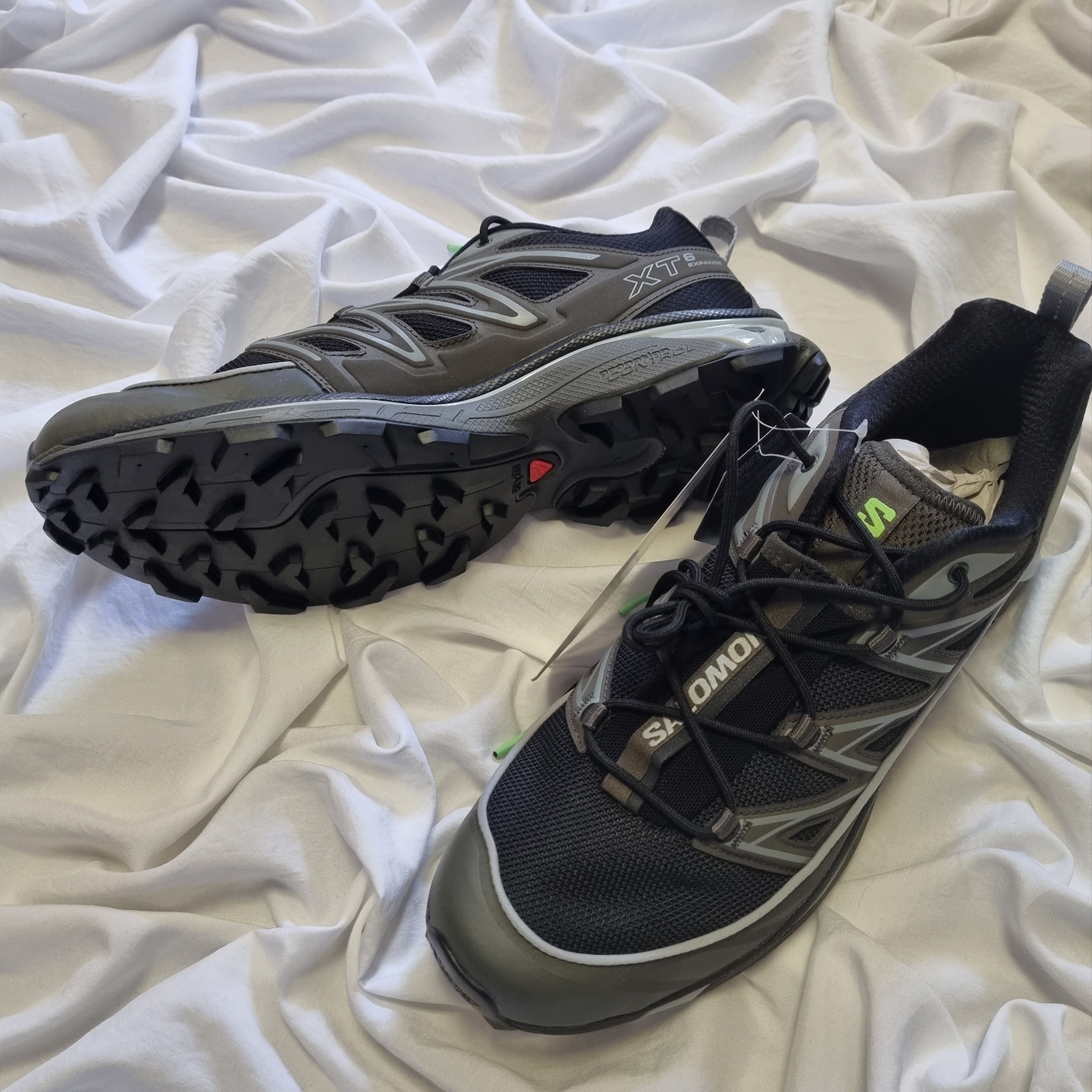 Salomon XT-6 Expanse Beluga Summer Green 착용 스타일 - 2