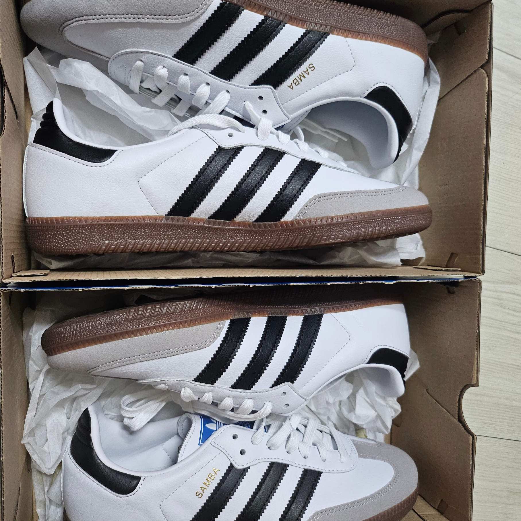 Adidas Samba Vegan White Black 착용 스타일 - 3
