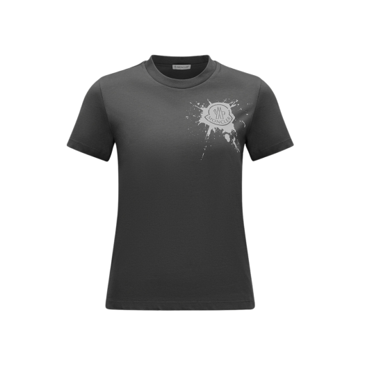 (W) 몽클레르 로고 티셔츠 다크 그레이 - 23SS