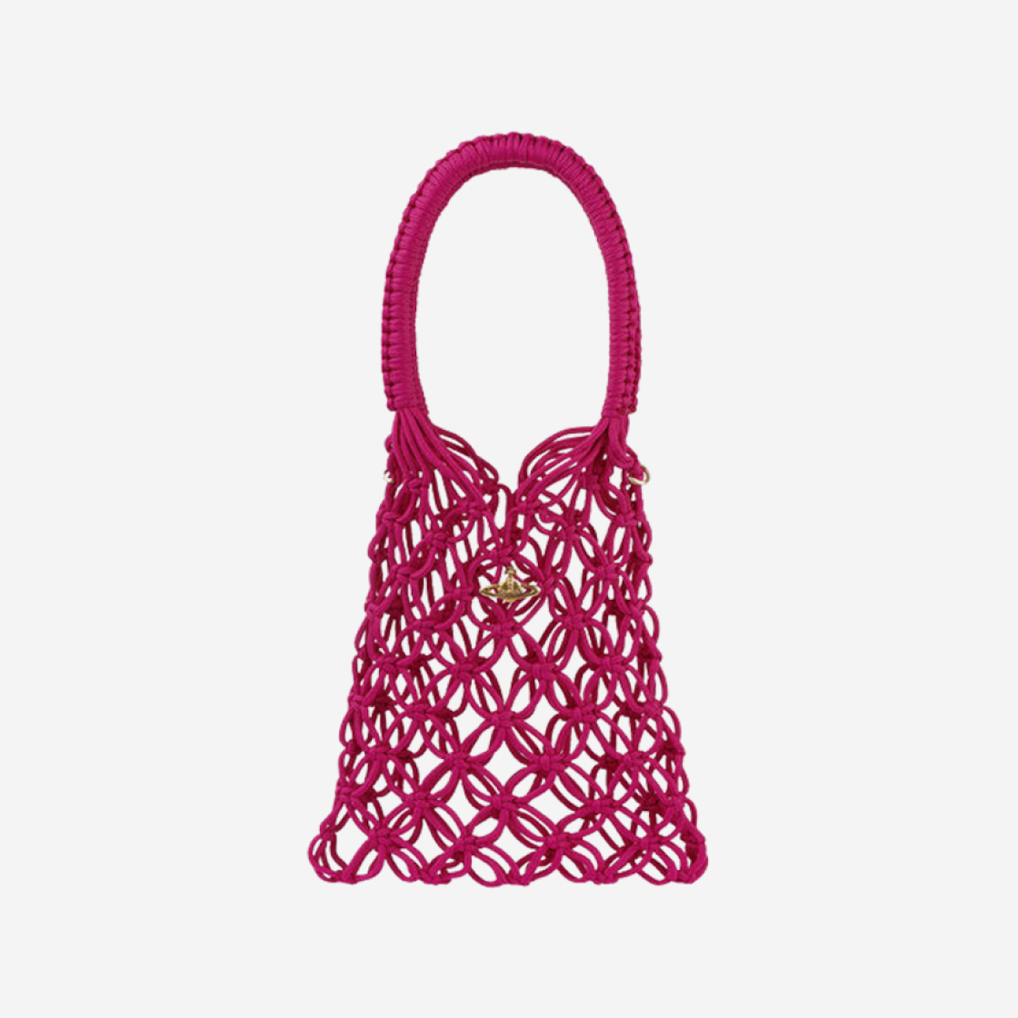 Vivienne Westwood Large Macrame Handbag Pink 상세 이미지 1