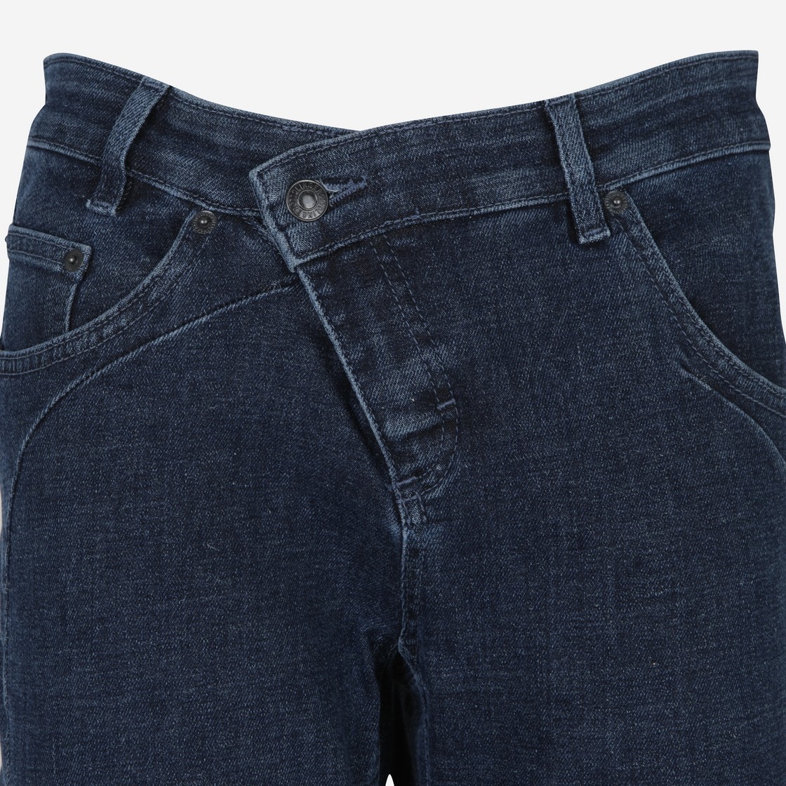 Ottolinger Women Woven Denim Drape Pants Blue 상세 이미지 3