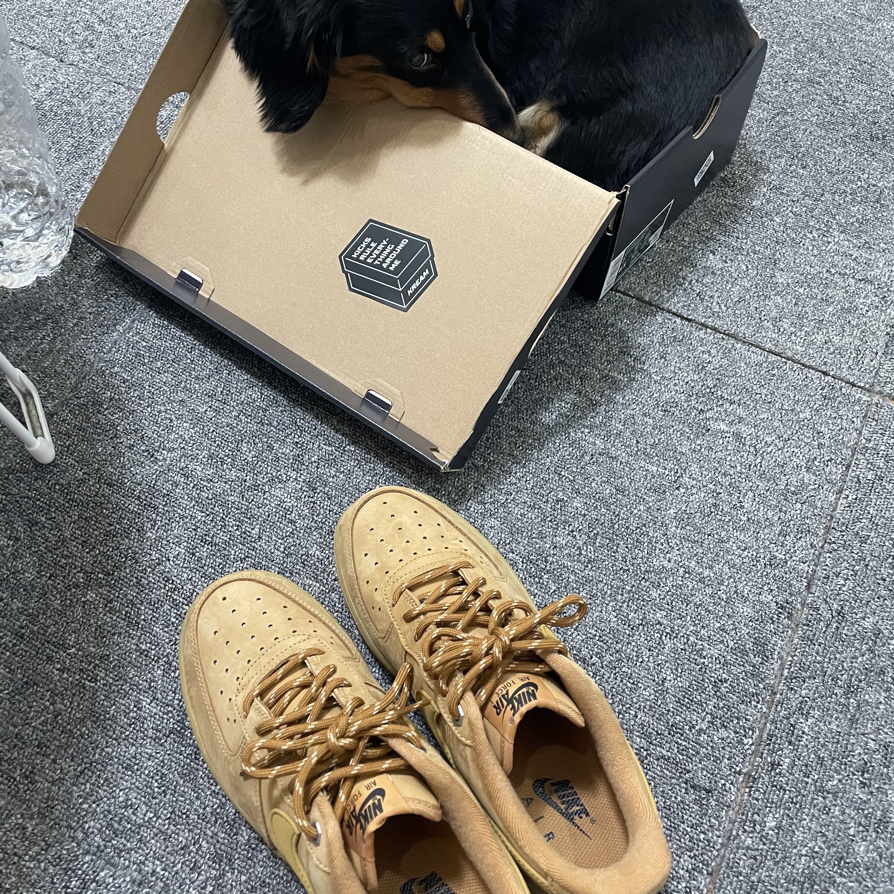 Nike Air Force 1 '07 WB Flax 착용 스타일
