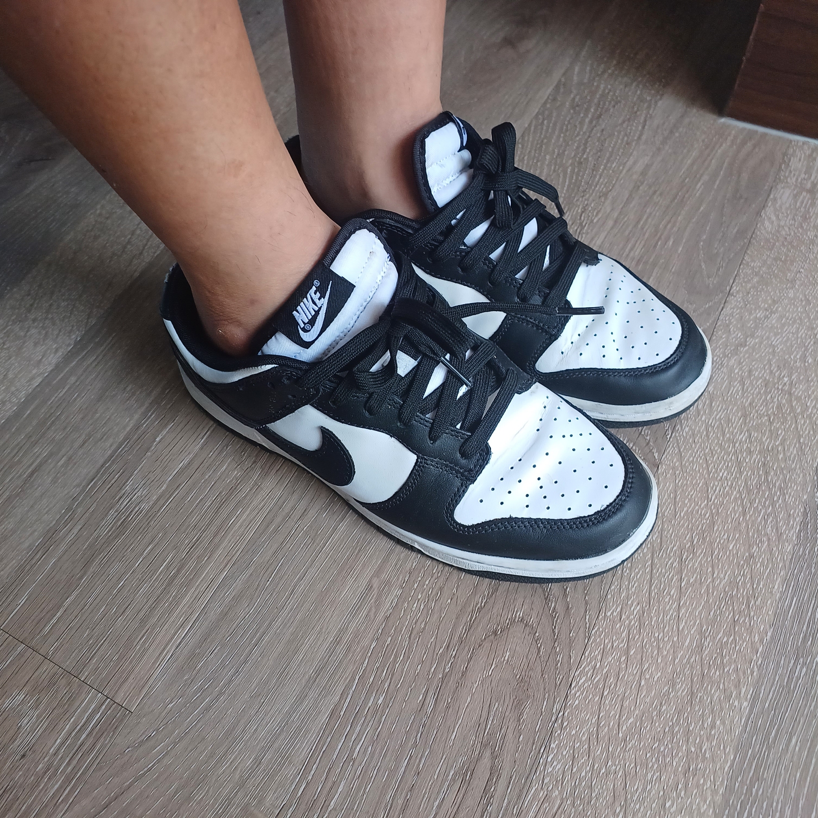 Nike Dunk Low Retro Black 착용 스타일 - 1