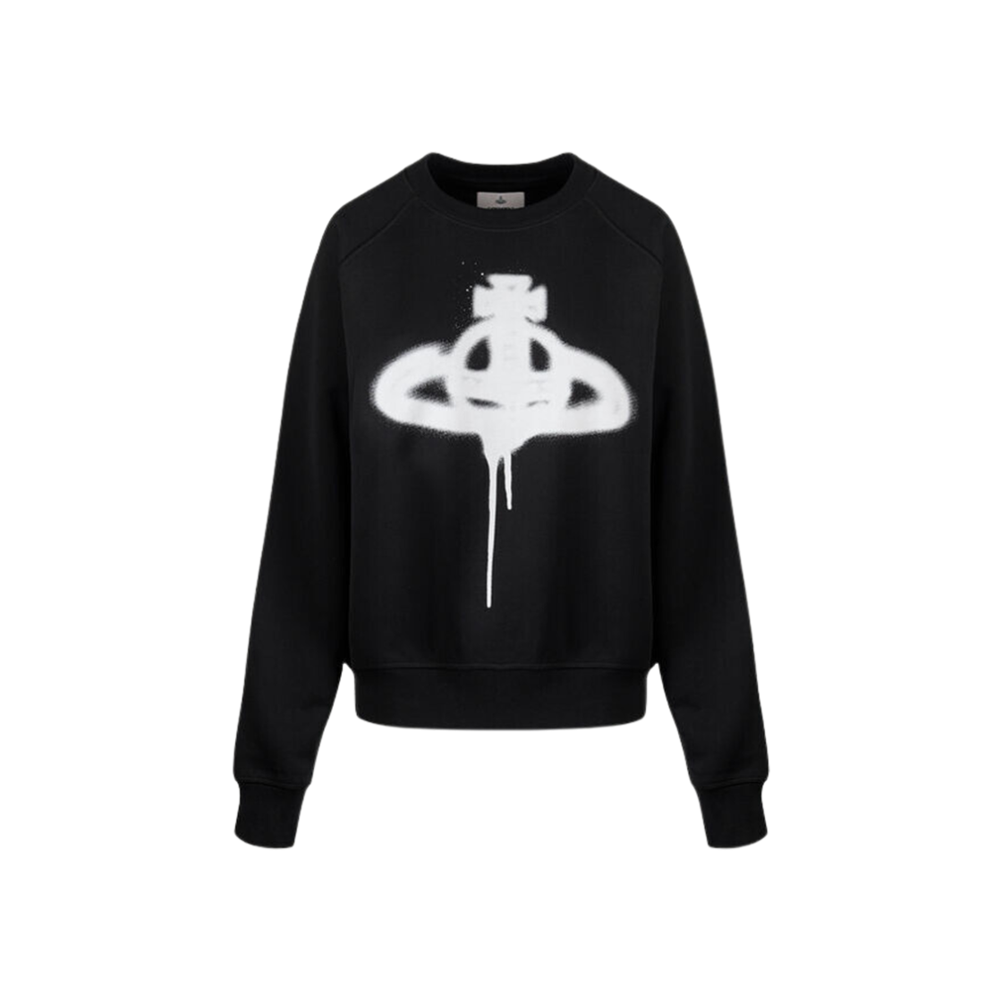 Vivienne Westwood Spray Orb Raglan Sweatshirt Black 상세 이미지 1