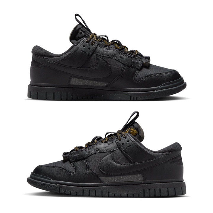 Nike Dunk Low Retro Black, Nike Air Force 1 '07 Low Triple Black 착용 스타일 - 3