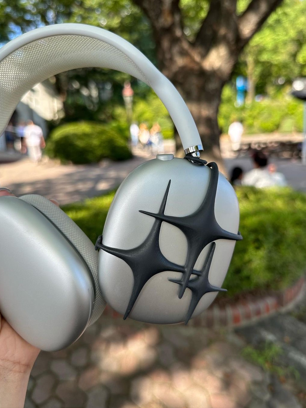 Test Artifact Era Max 002 Black, Apple AirPods Max Lightning Silver (Korean Ver.) 착용 스타일 - 2