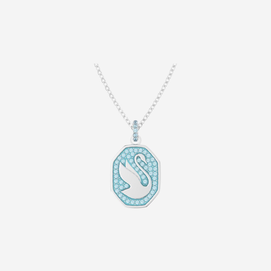 (W) Swarovski Signum Pendant Blue Rhodium Plated 상세 이미지 2