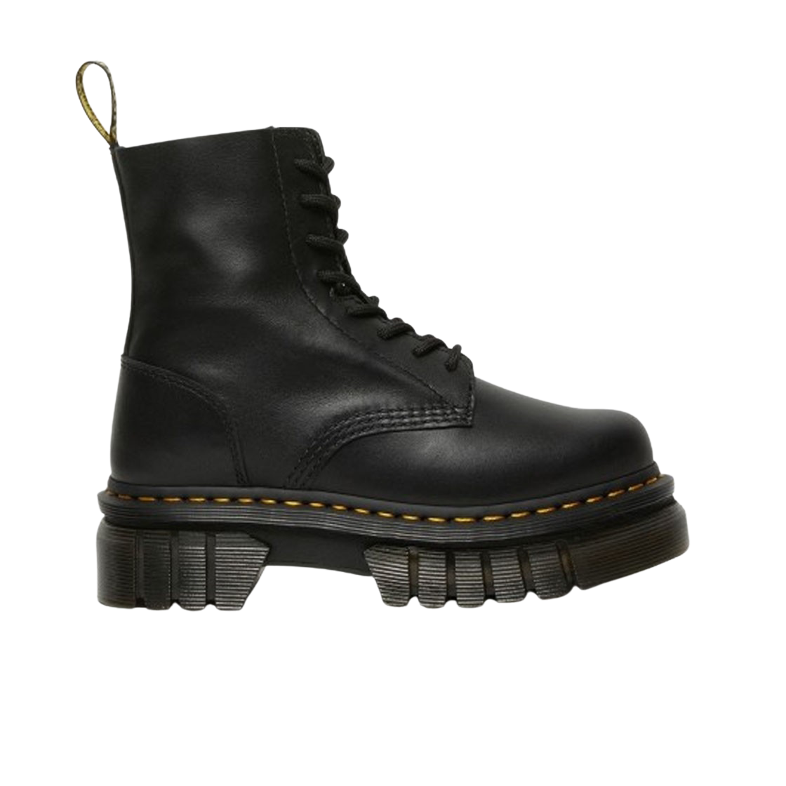 (W) Dr. Martens Audrick 8-Eye Nappa Lux Platform Boot Black 상세 이미지 1