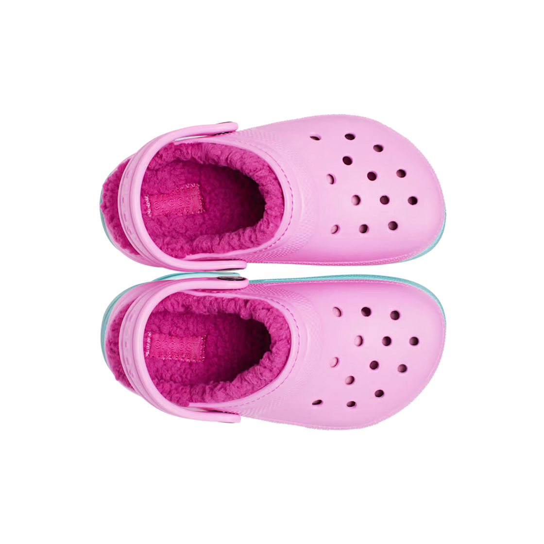 (키즈) 크록스 클래식 라인드 클로그 타피 핑크((Kids) Crocs Classic Lined Clog Taffy Pink) - 2
