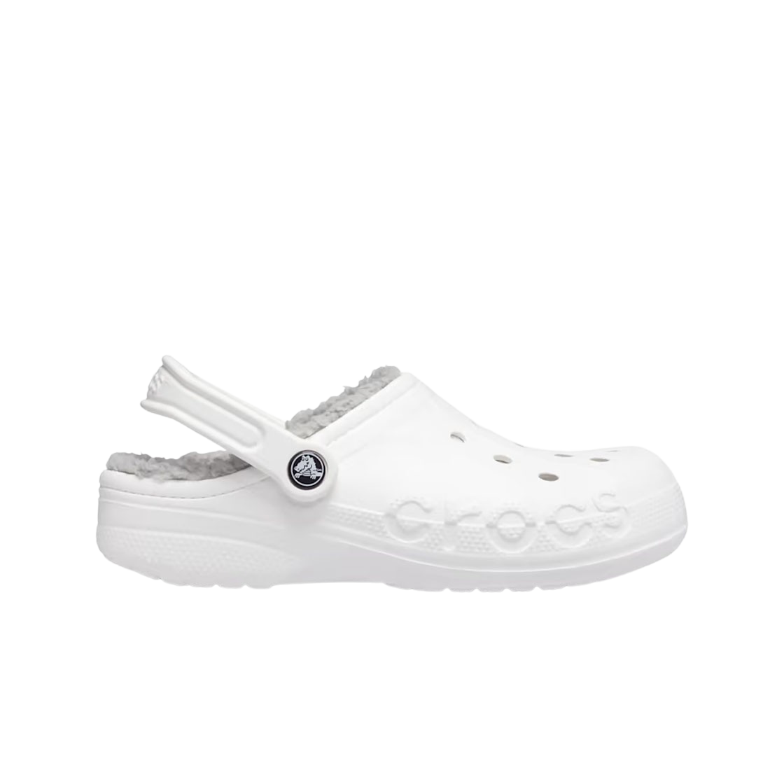 205969-11H Crocs Baya Lined Clog White Light Grey