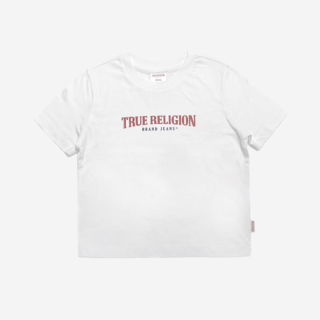 TR23SSCRT01W True Religion Basic Crop Tee - 대표 이미지 #1