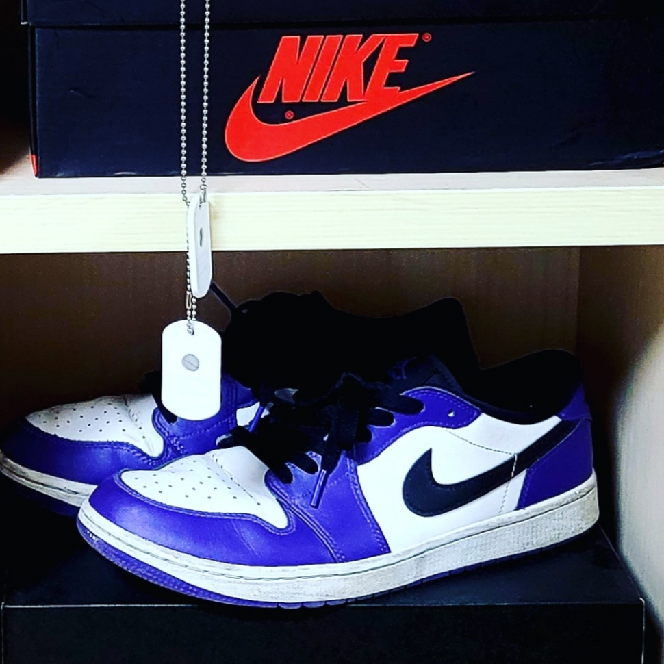 Jordan 1 Low Golf Court Purple 착용 스타일