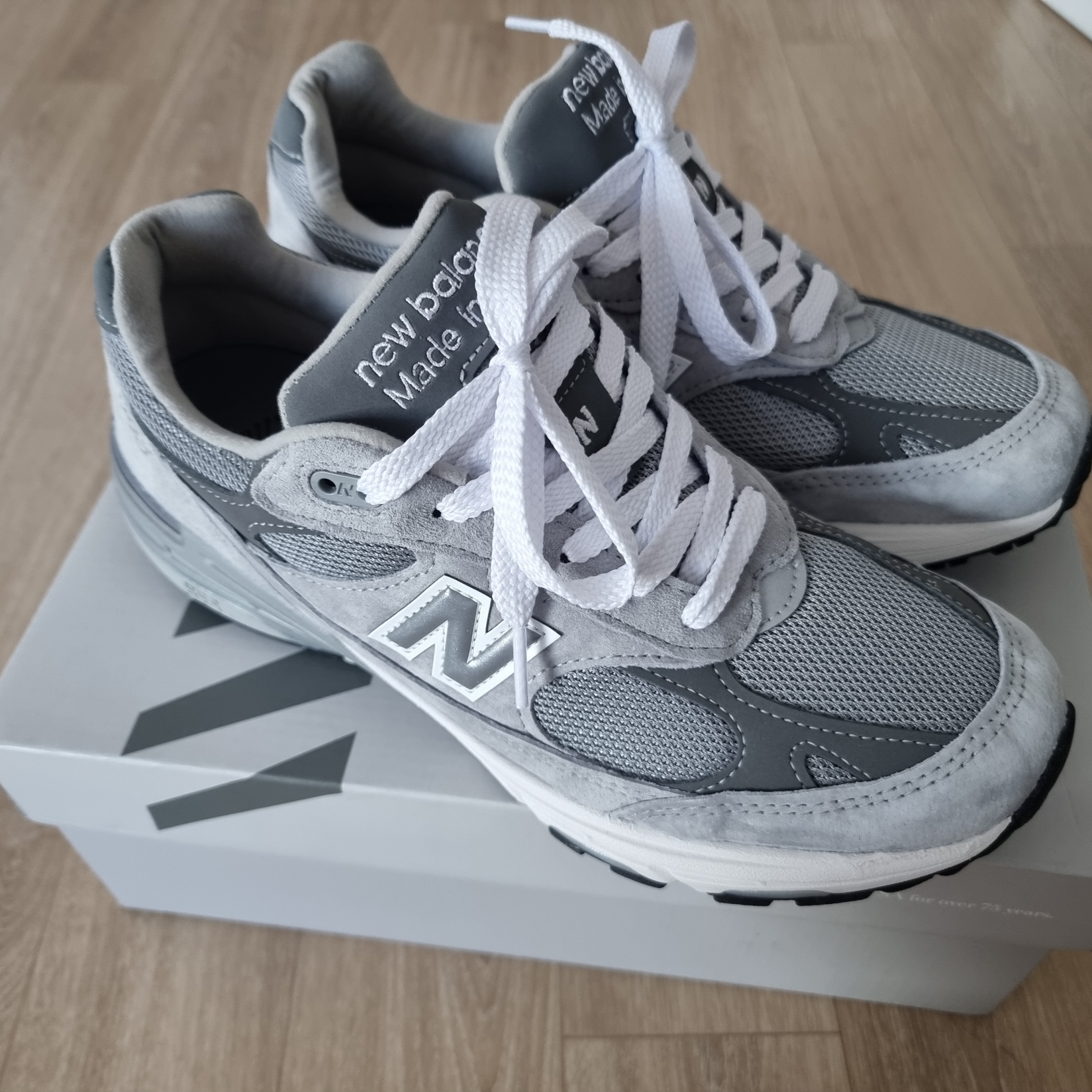 New Balance 993 Made in USA Grey - D Standard 착용 스타일