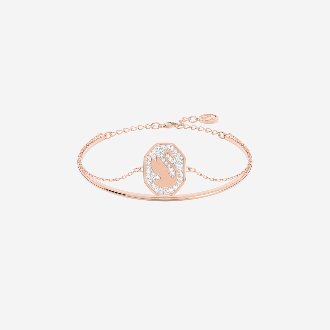 (W) Swarovski Signum Bangle White Rose Gold Plated 상세 이미지 1