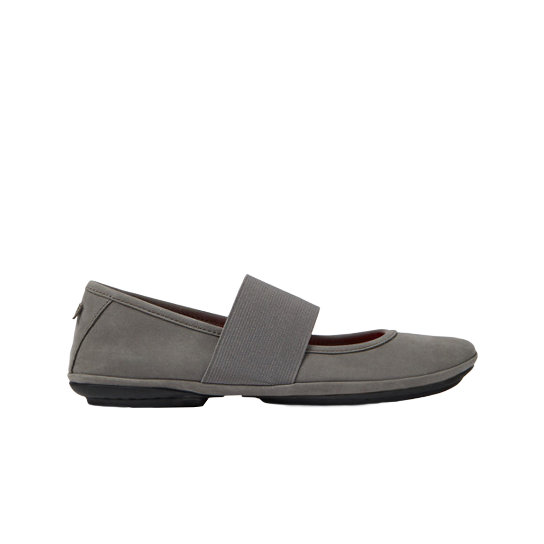 (W) 캠퍼 라이트 누벅 발레리나 그레이((W) Camper Right Nubuck Ballerina Grey) - 1