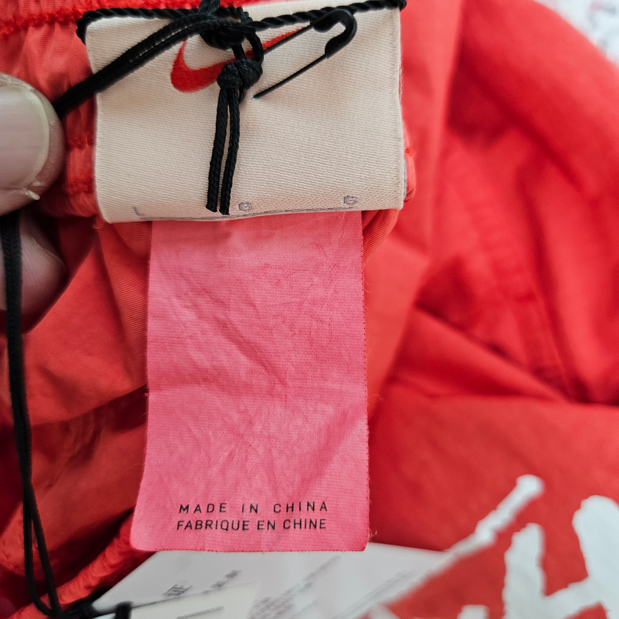 Nike x Stussy Water Shorts Habanero Red 착용 스타일 - 4