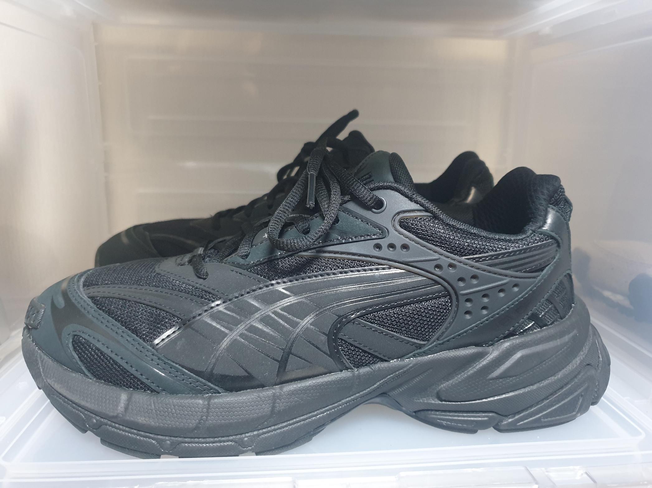 Puma Velophasis PRM Black Silver 착용 스타일