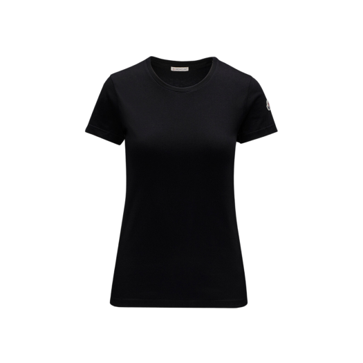(W) 몽클레르 숏슬리브 티셔츠 블랙 - 21SS