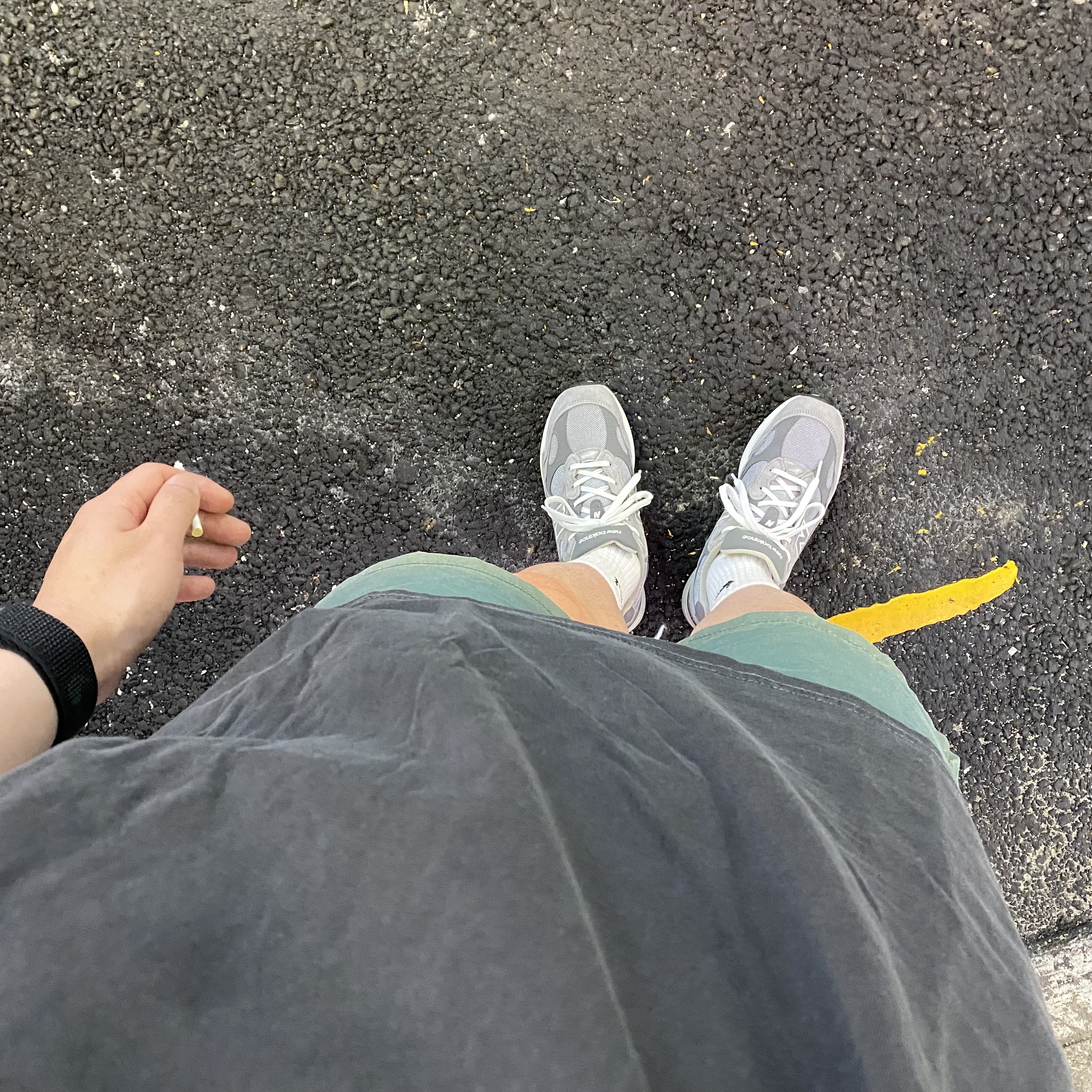 New Balance 992 Made in USA Grey - D Standard, Nike Everyday Cushioned Training Crew Socks White (3 Pack/Korean Ver.) 착용 스타일 - 2
