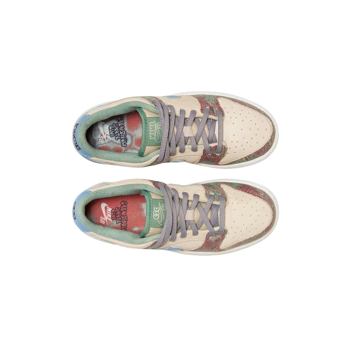 (PS) 나이키 x 크렌쇼 스케이트 클럽 SB 덩크 로우 세일 라이트 블루 시더((PS) Nike x Crenshaw Skate Club SB Dunk Low Sail Light Blue Cedar) - 2