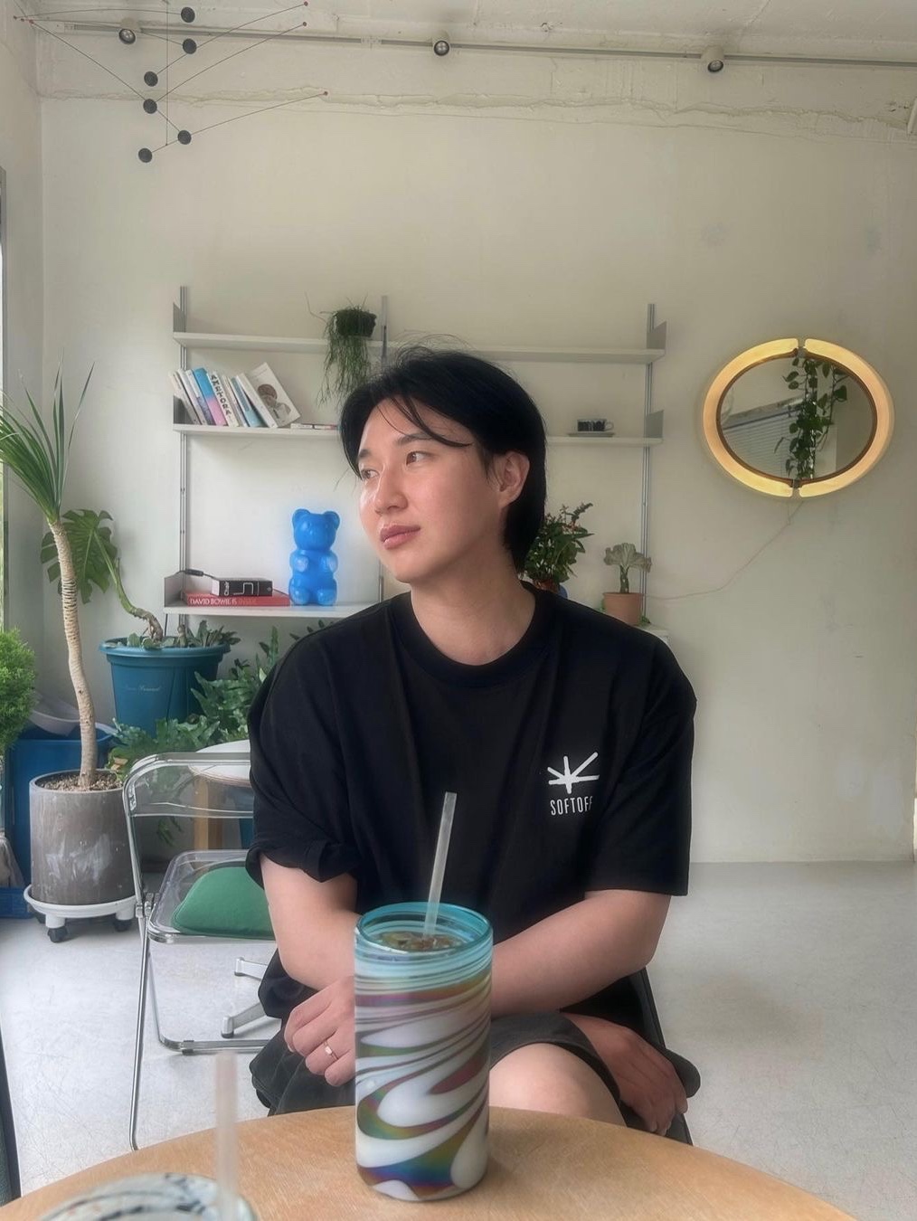 Softoffice Community Sleeve- Black, Softoffice Community Sleeve- Navy 착용 스타일