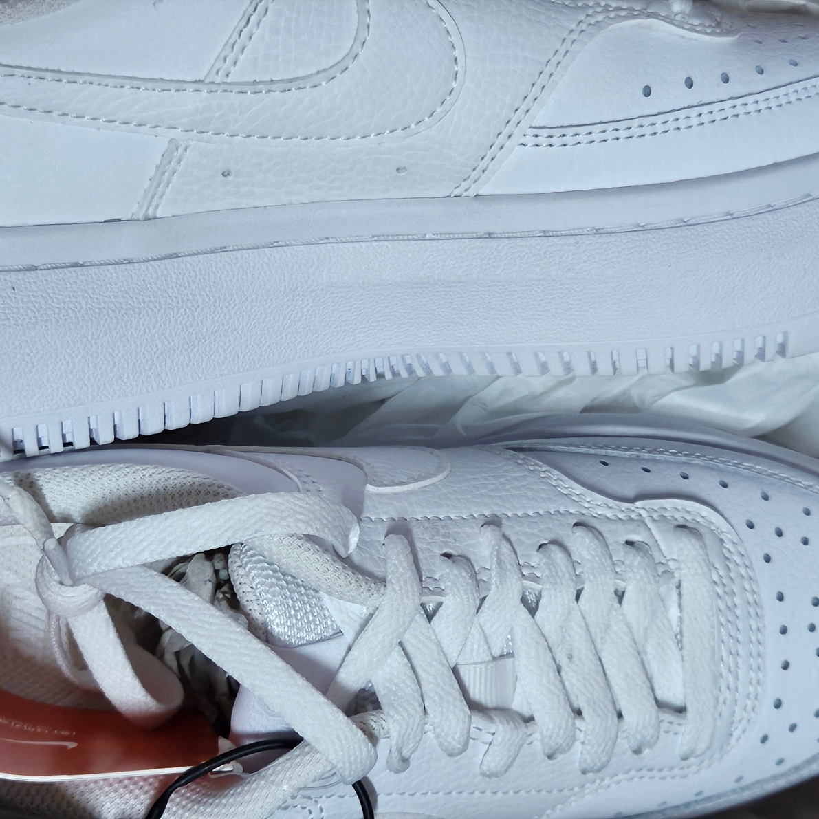 (W) Nike Court Vision Alta White 착용 스타일