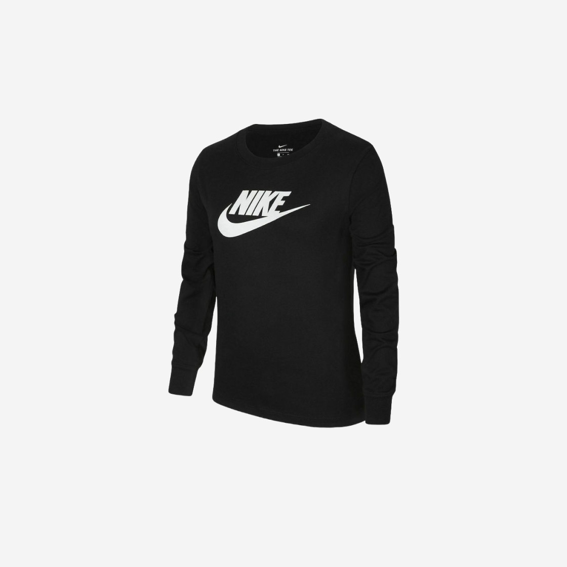 (Kids) Nike NSW Basic Futura Long Sleeve T-Shirt Black 상세 이미지 1