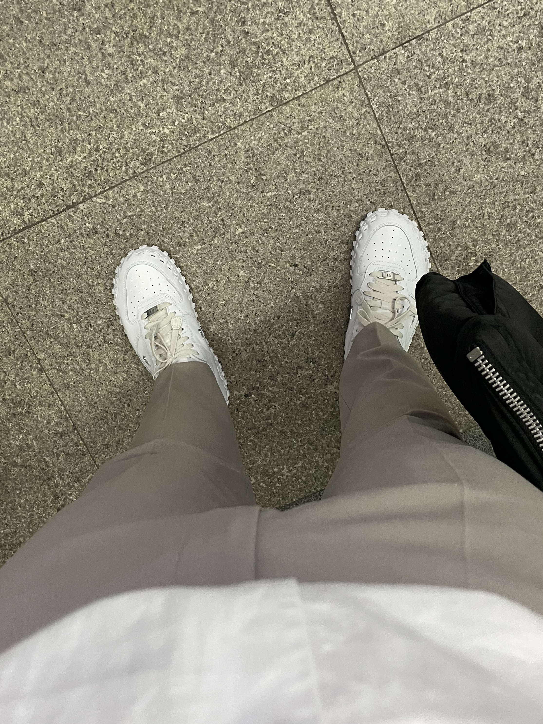 Nike x Jacquemus J Force 1 Low LX SP White 착용 스타일