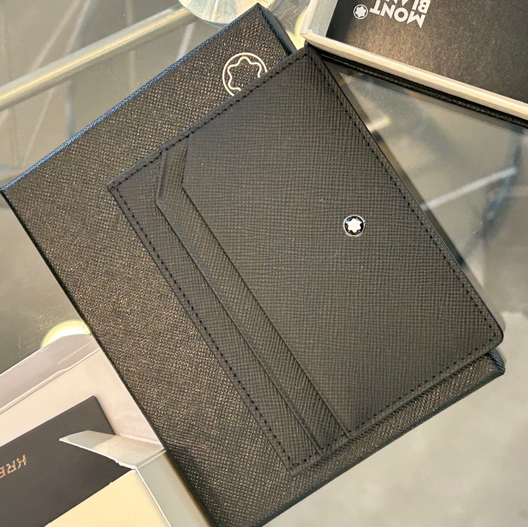Montblanc Sartorial 5cc Pocket Card Holder Black 착용 스타일 - 2