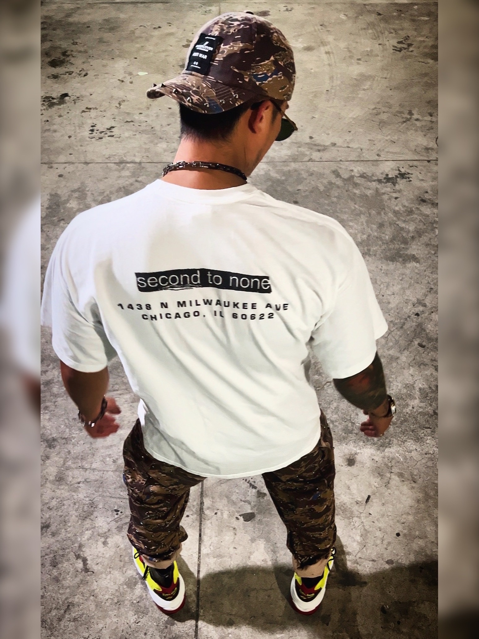 Supreme x Undercover Studded 6-Panel Brown Camo - 23SS, Supreme x Undercover Studded Cargo Pant Brown - 23SS 착용 스타일 - 2