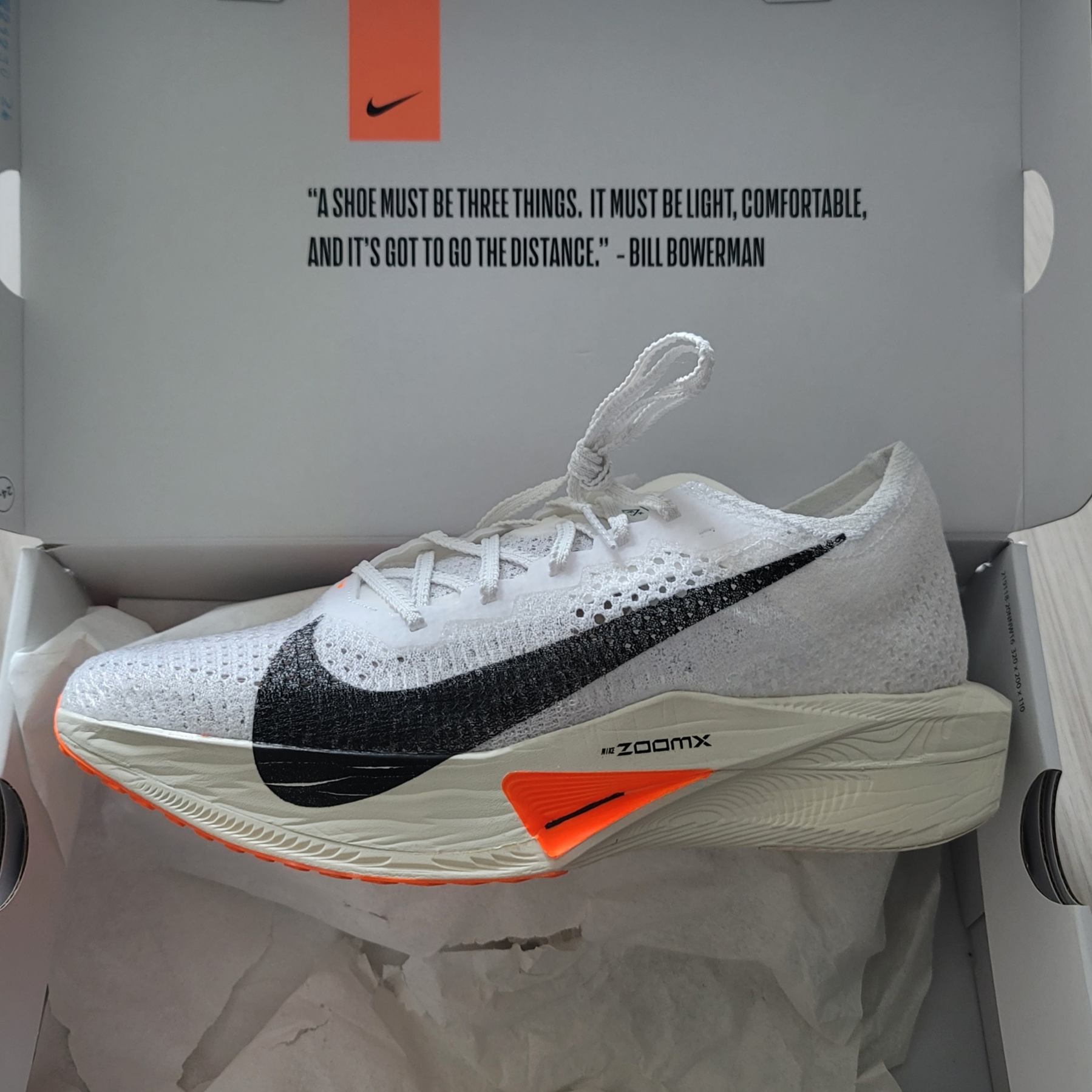 Nike ZoomX Vaporfly Next% 3 Prototype White 착용 스타일