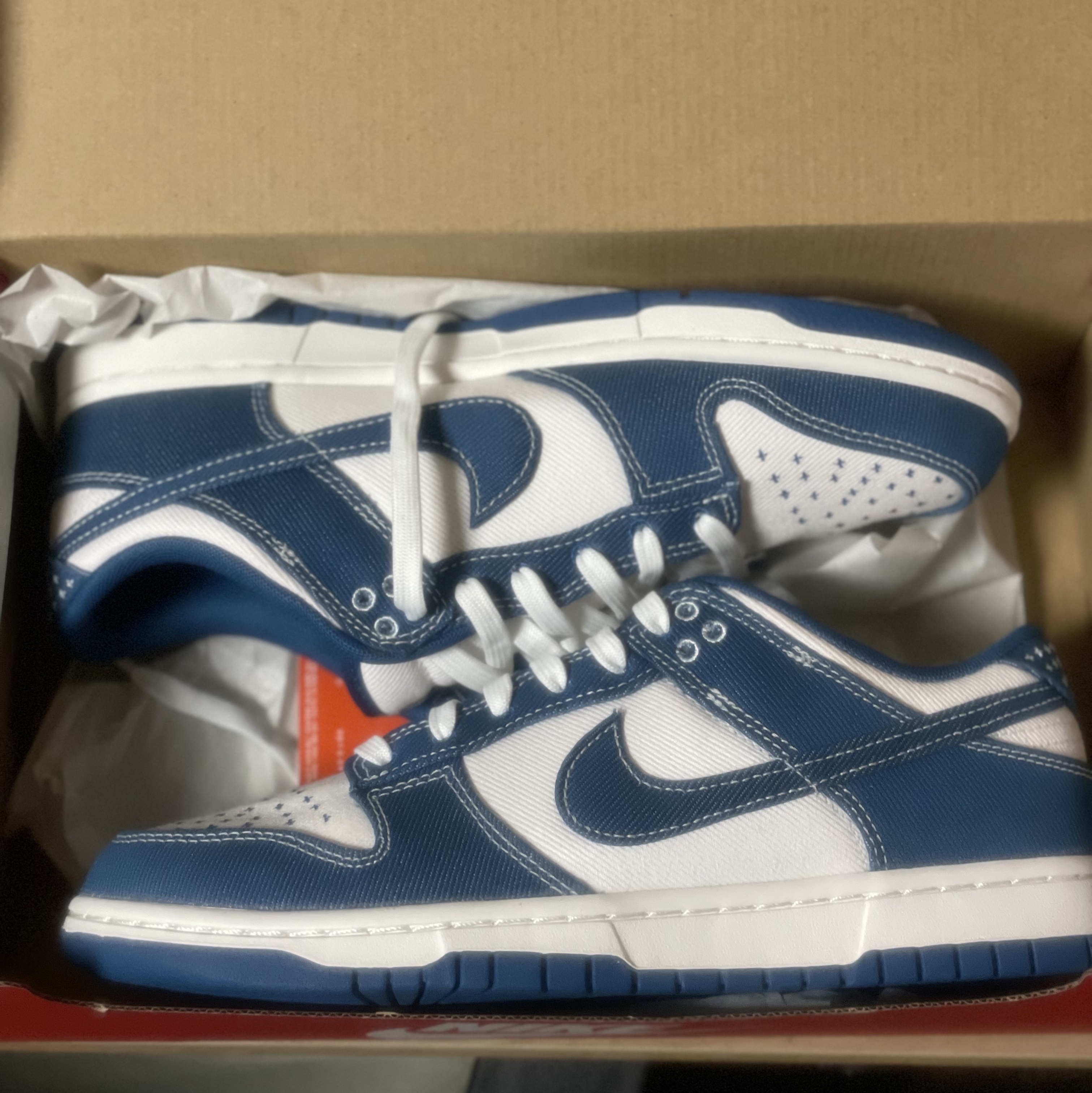 Nike Dunk Low Retro SE Industrial Blue 착용 스타일 - 2