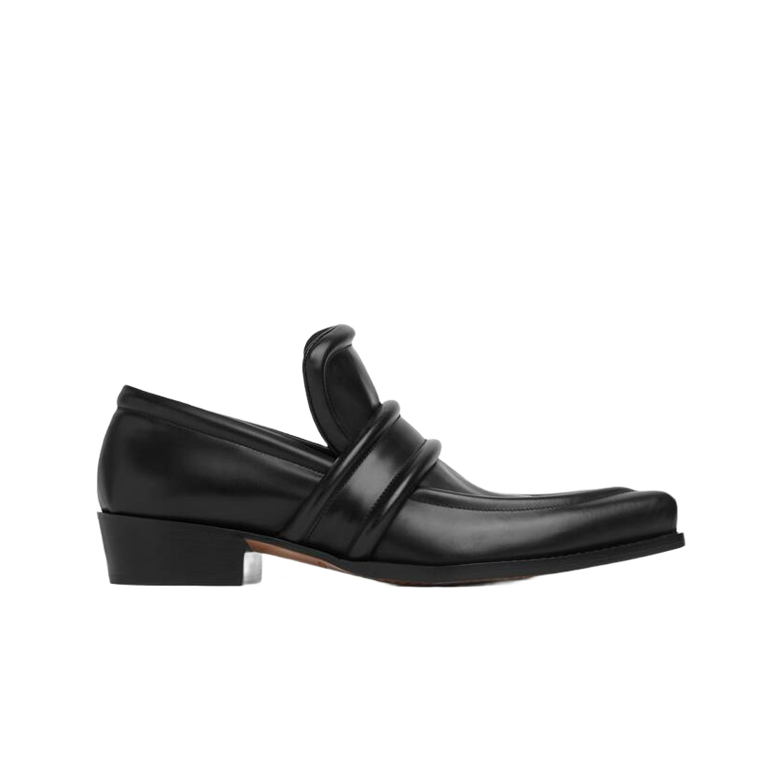 (W) 보테가 베네타 스파다 로퍼 블랙((W) Bottega Veneta Spada Loafer Black) - 1