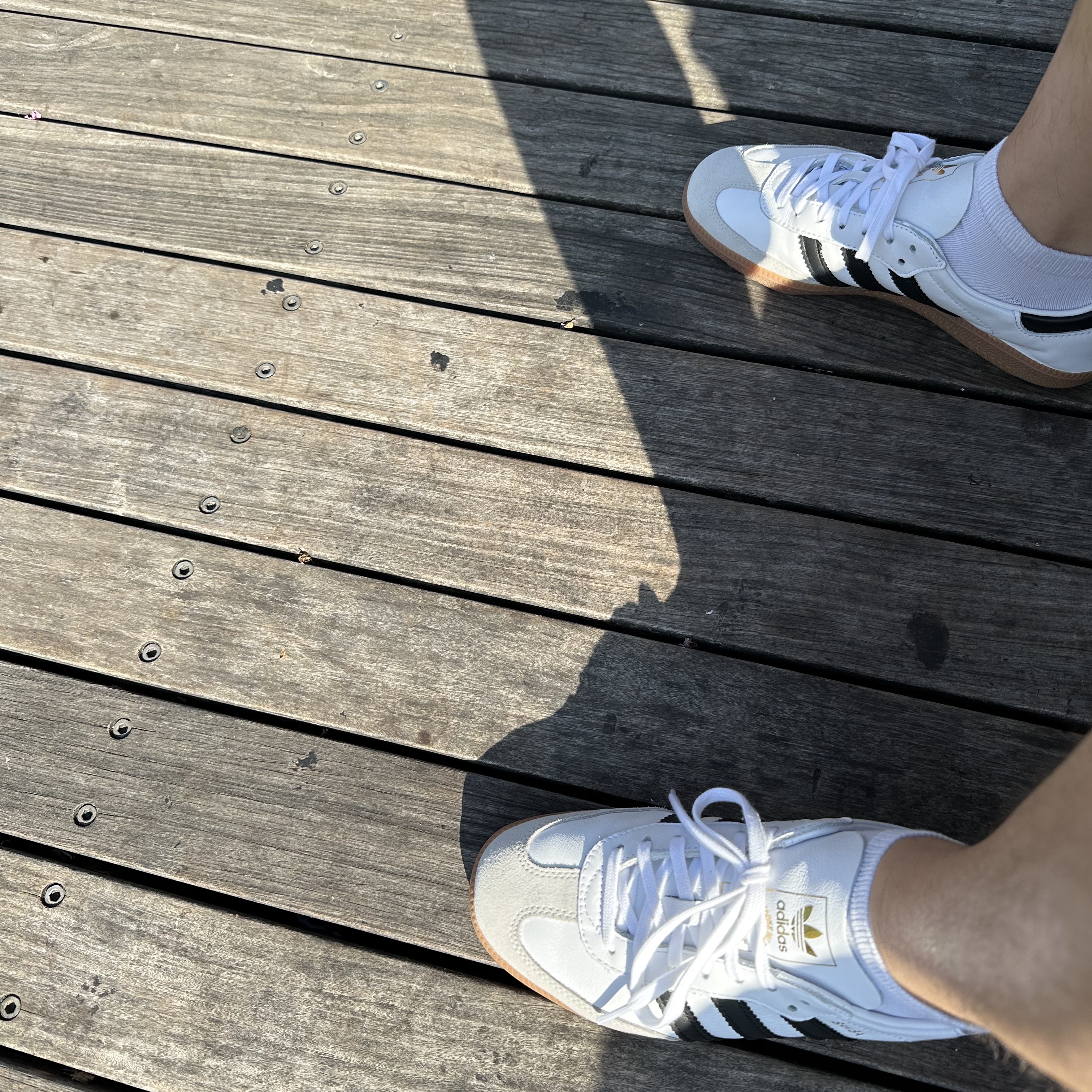 Adidas Samba Decon Cloud White 착용 스타일