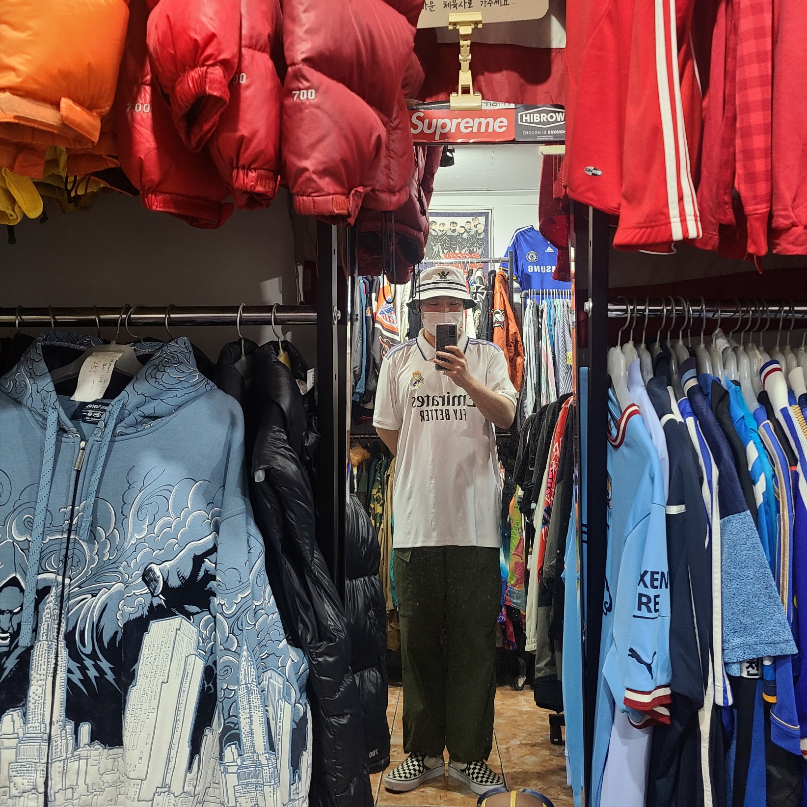 Adidas Real Madrid 2022/23 Home Jersey White - KR Sizing (Non Marking Ver.) 착용 스타일