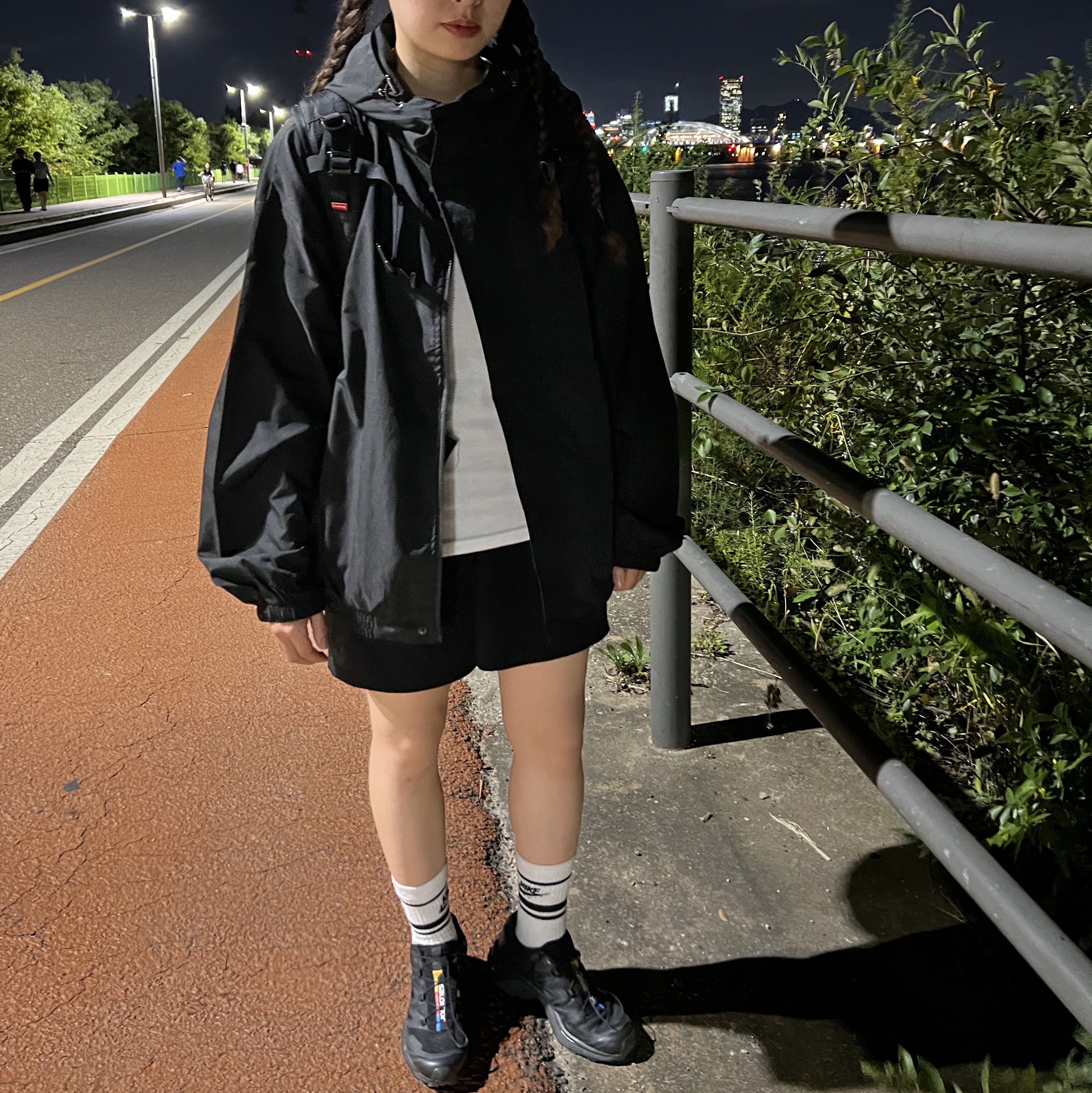 Salomon XT-6 ADV Black, Supreme Backpack Black - 18FW 착용 스타일
