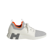Hermes Depart Sneakers Knit Calfskin & Gris Blanc