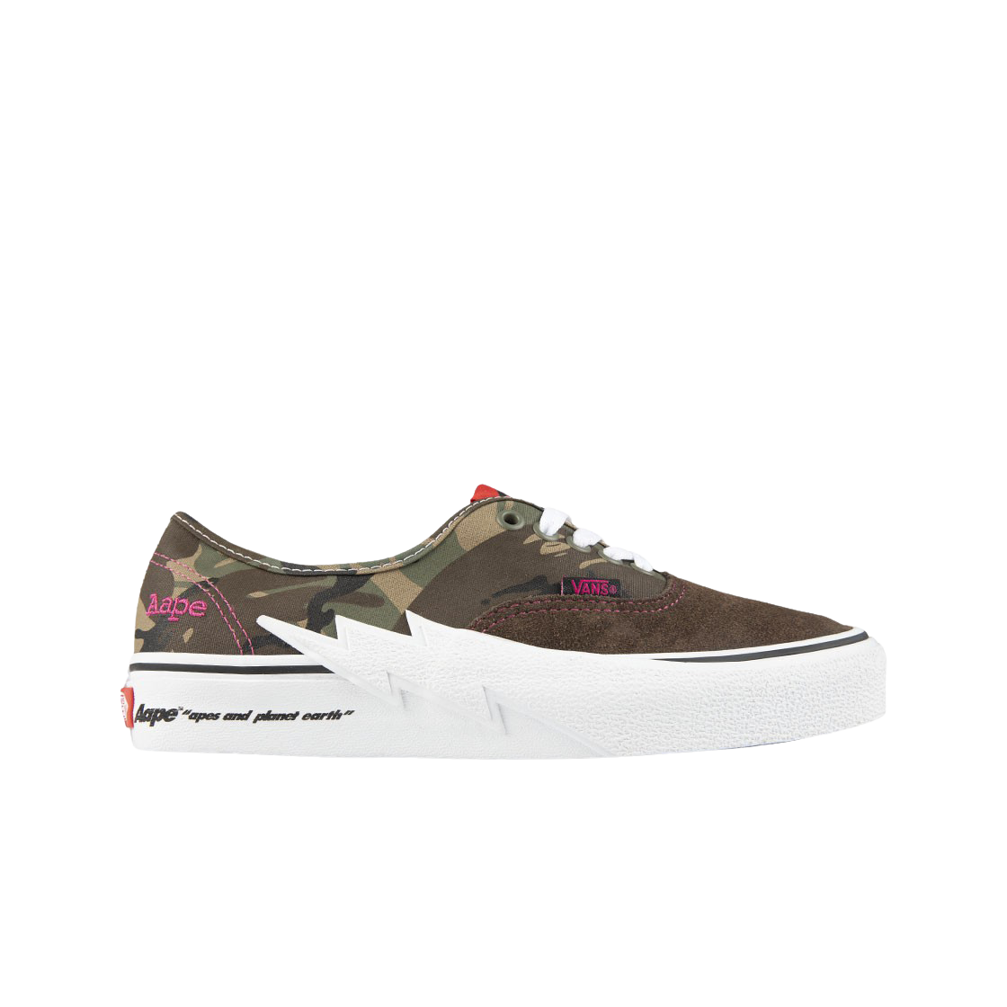 반스 x 에이프 어센틱 볼트 카키(Vans x AAPE Authentic Bolt Khaki)