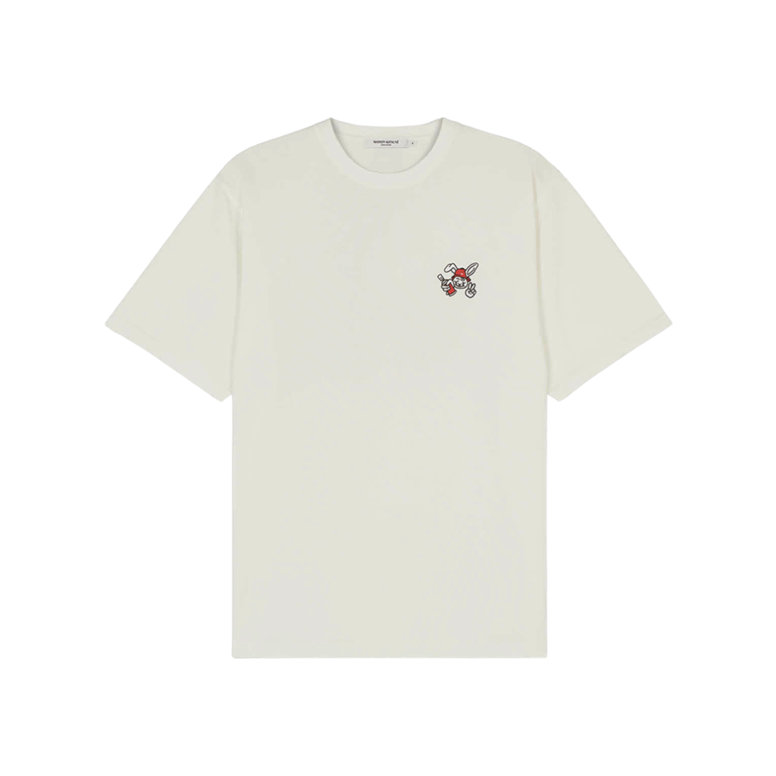 Maison Kitsune Rabbit Graffiti Easy T-Shirt White 상세 이미지 1