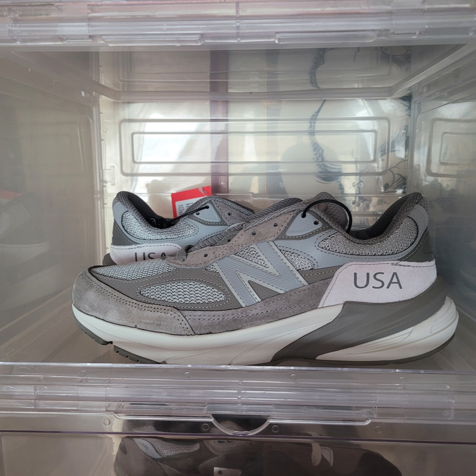 New Balance x WTAPS 990v6 Made in USA Moon Mist Mirage Gray 착용 스타일