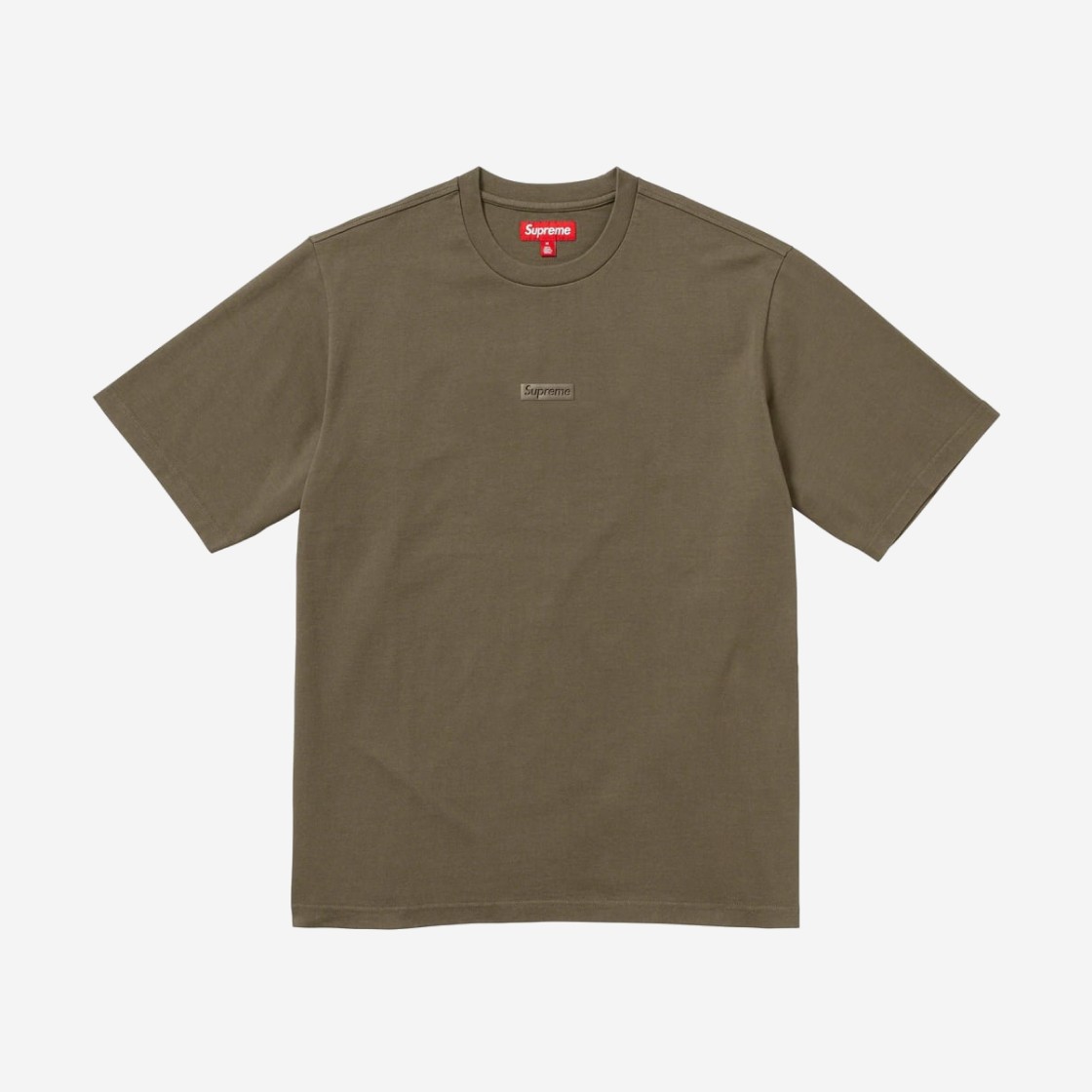 Supreme High Density Small Box S/S Top Light Olive - 23FW 상세 이미지 1