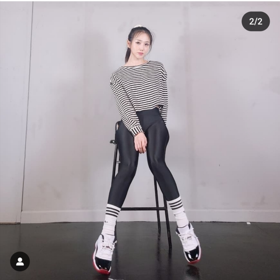 (GS) Jordan 11 Retro Low Concord Bred, Chrome Hearts Cotton Leggings with Jacquard Black 착용 스타일