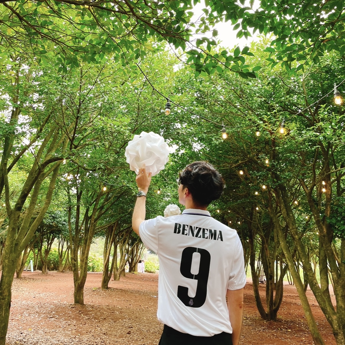 Adidas Real Madrid 2022/23 Home Jersey White - KR Sizing (Non Marking Ver.) 착용 스타일