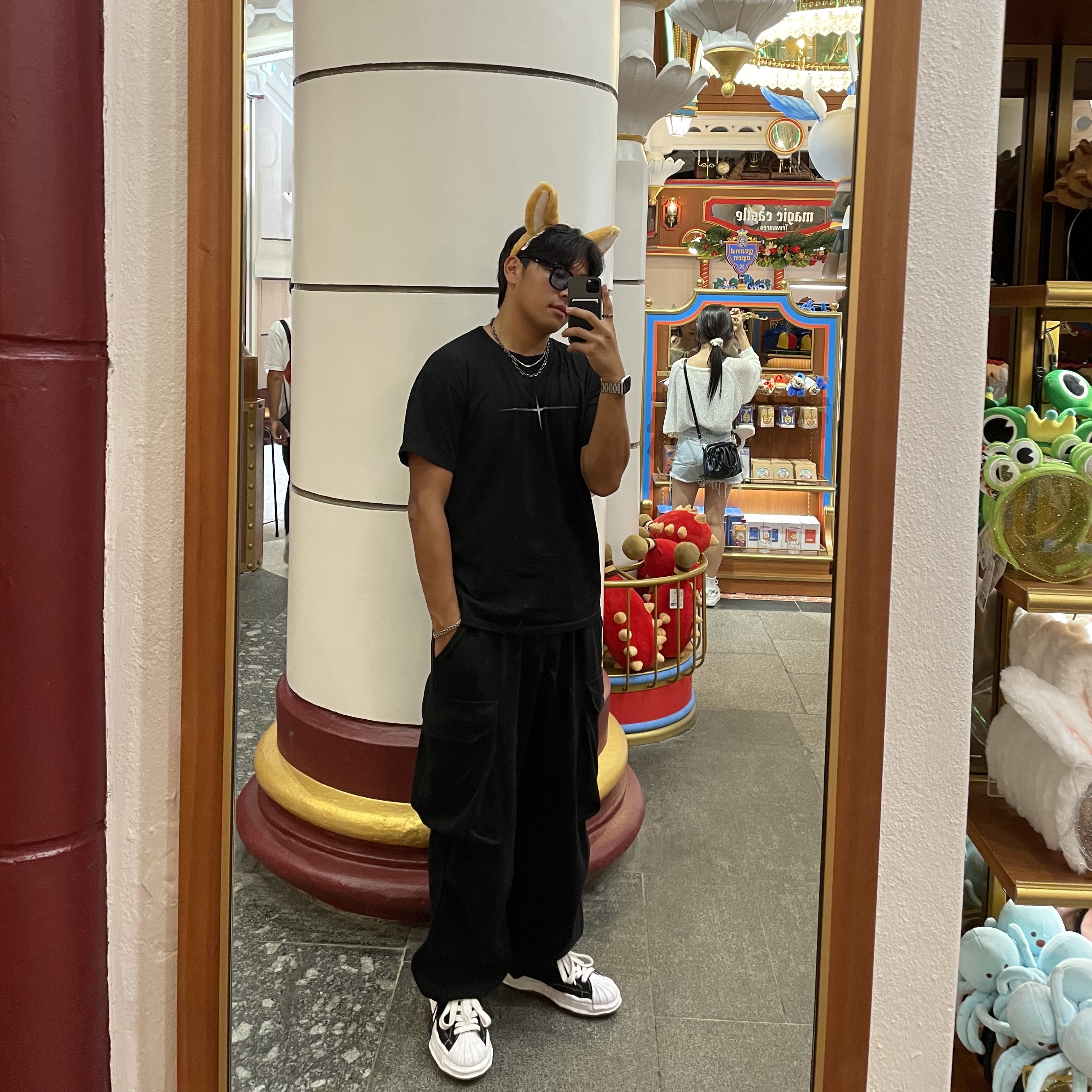 Maison Mihara Yasuhiro Blakey OG Sole Canvas Low-top Sneakers Black White 착용 스타일