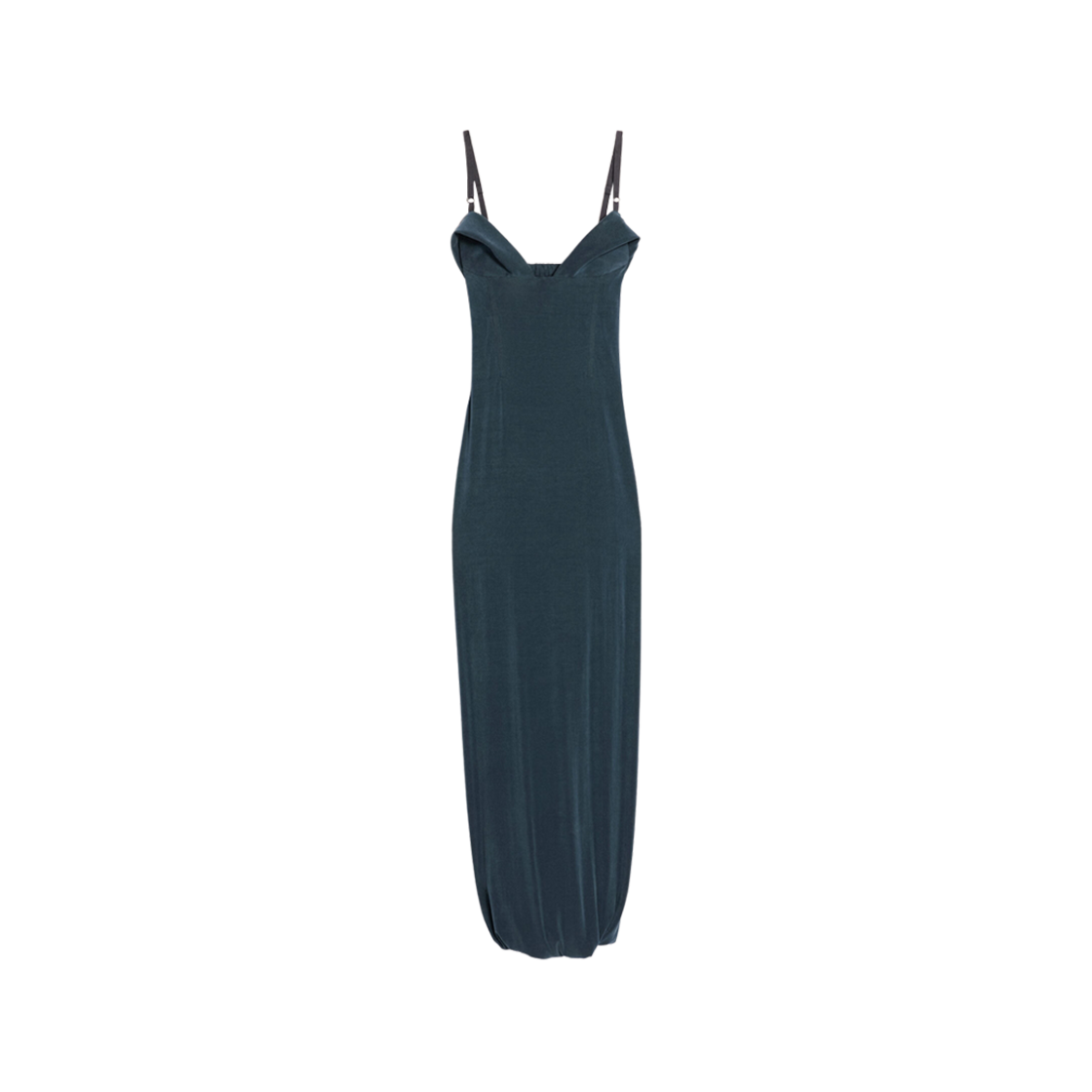 (W) Jacquemus La Robe Praia Draped Jersey Dress Navy 상세 이미지 1