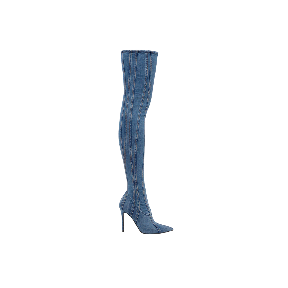 (W) 디젤 D-유카 오버-더-니 부츠 블루((W) Diesel D-Yucca Over-The-Knee Boots Blue) - 1