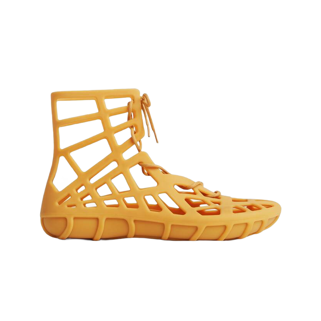 Bottega Veneta Atlas Lace Up Sandal Rubber Honey 상세 이미지 1