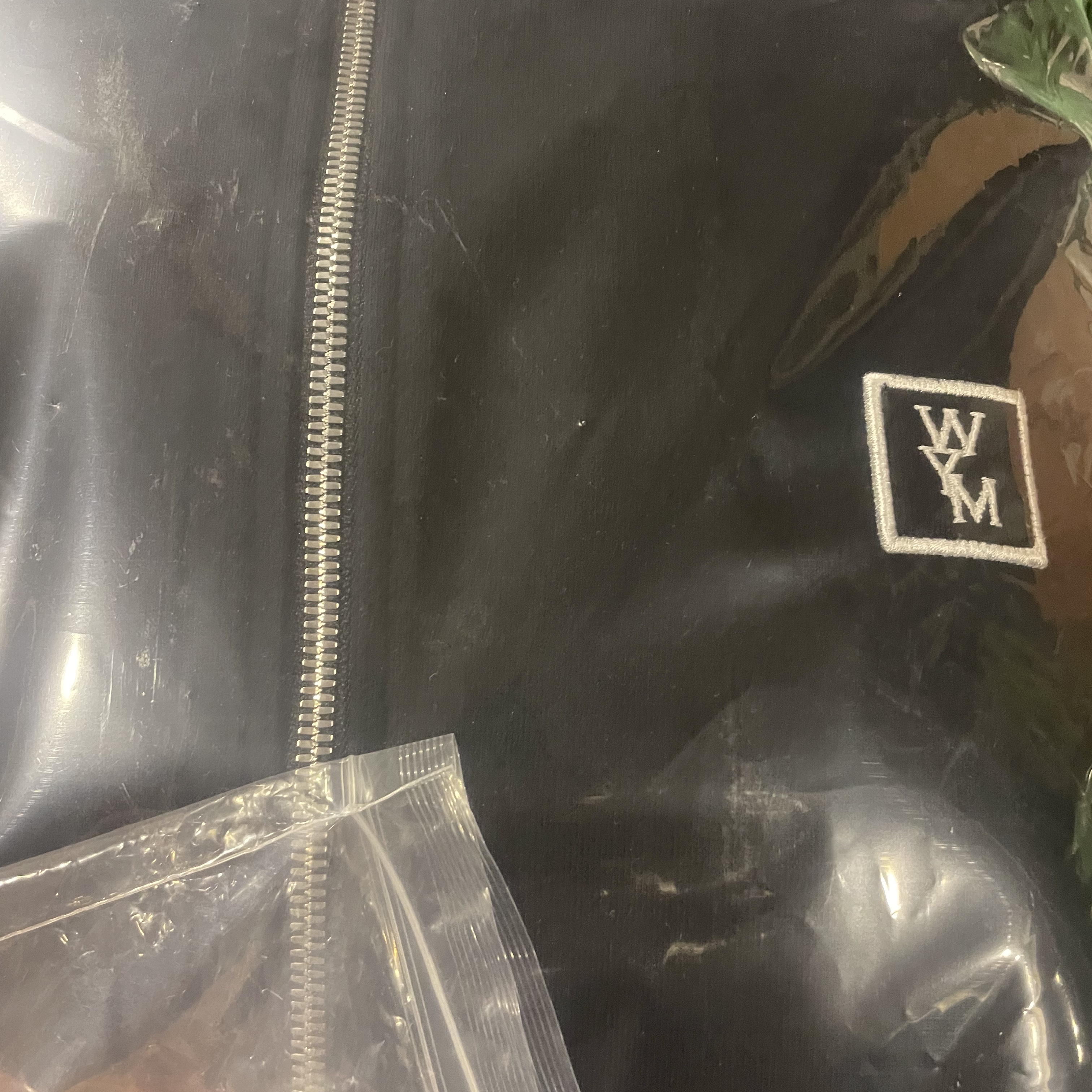 Wooyoungmi Back Logo Zip Hoodie Black - 23SS 착용 스타일