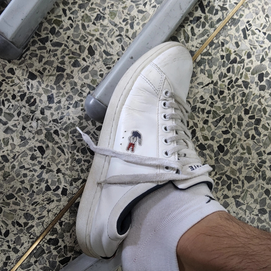 Lacoste Carnaby Pro TRI Sneakers White 착용 스타일